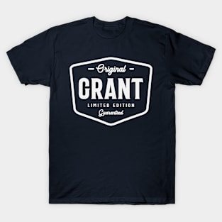 Original Grant Limited Edition Custom Name Grant T-Shirt